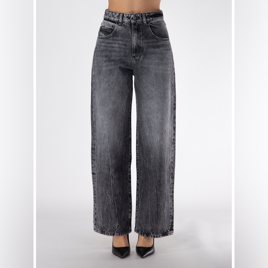 Icon Denim Medium Wash Grey Poppy Jeans Donna